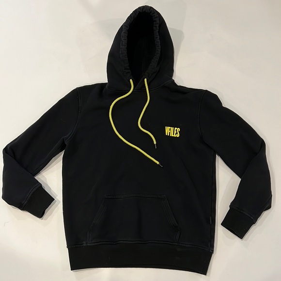 VFILES black hoodie size extra small - Picture 1 of 4